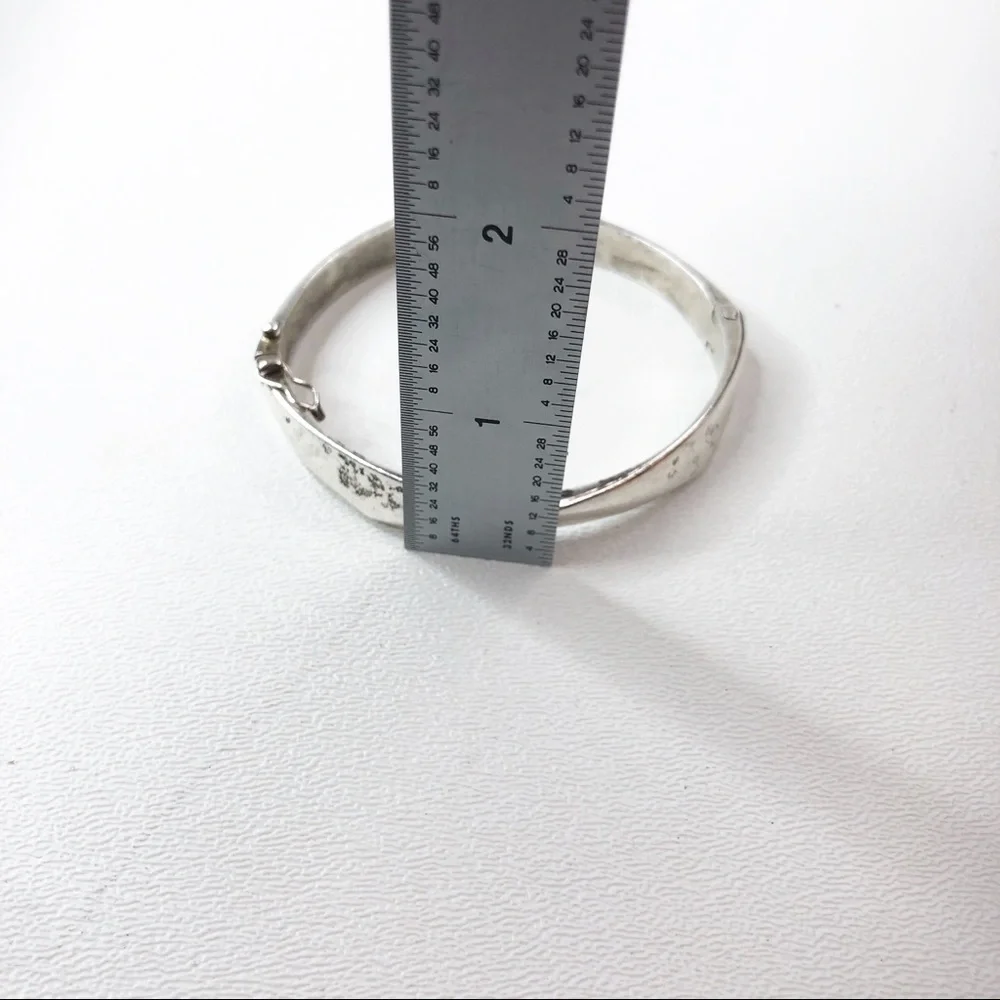 Sterling Silver NJS 925 Hinge Bracelet W/ Gift Box